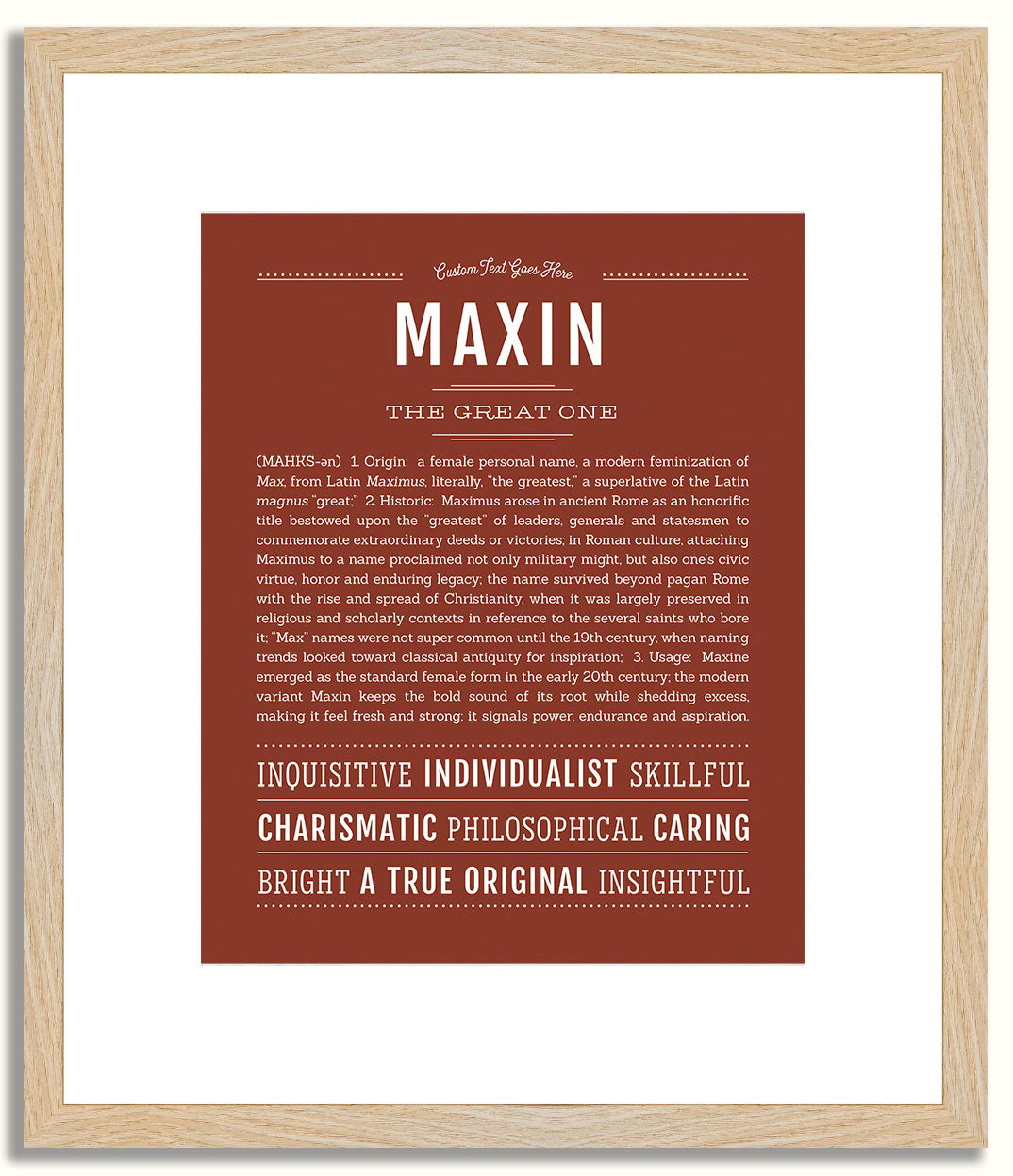 Maxin | Name Art Print