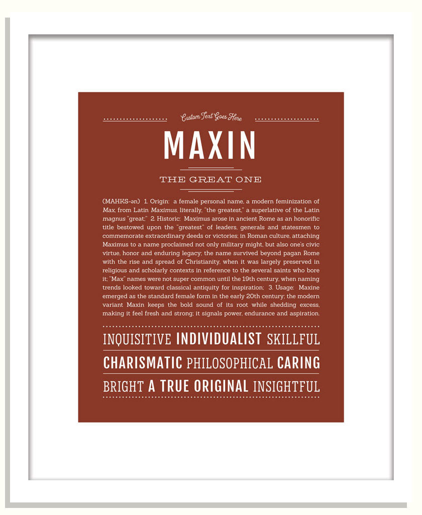 Maxin | Name Art Print