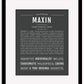 Maxin | Name Art Print