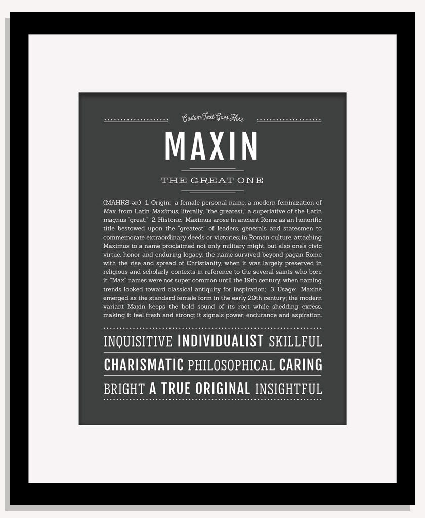 Maxin | Name Art Print