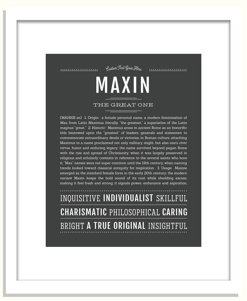 Maxin | Name Art Print