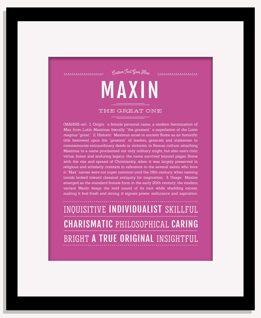Maxin | Name Art Print