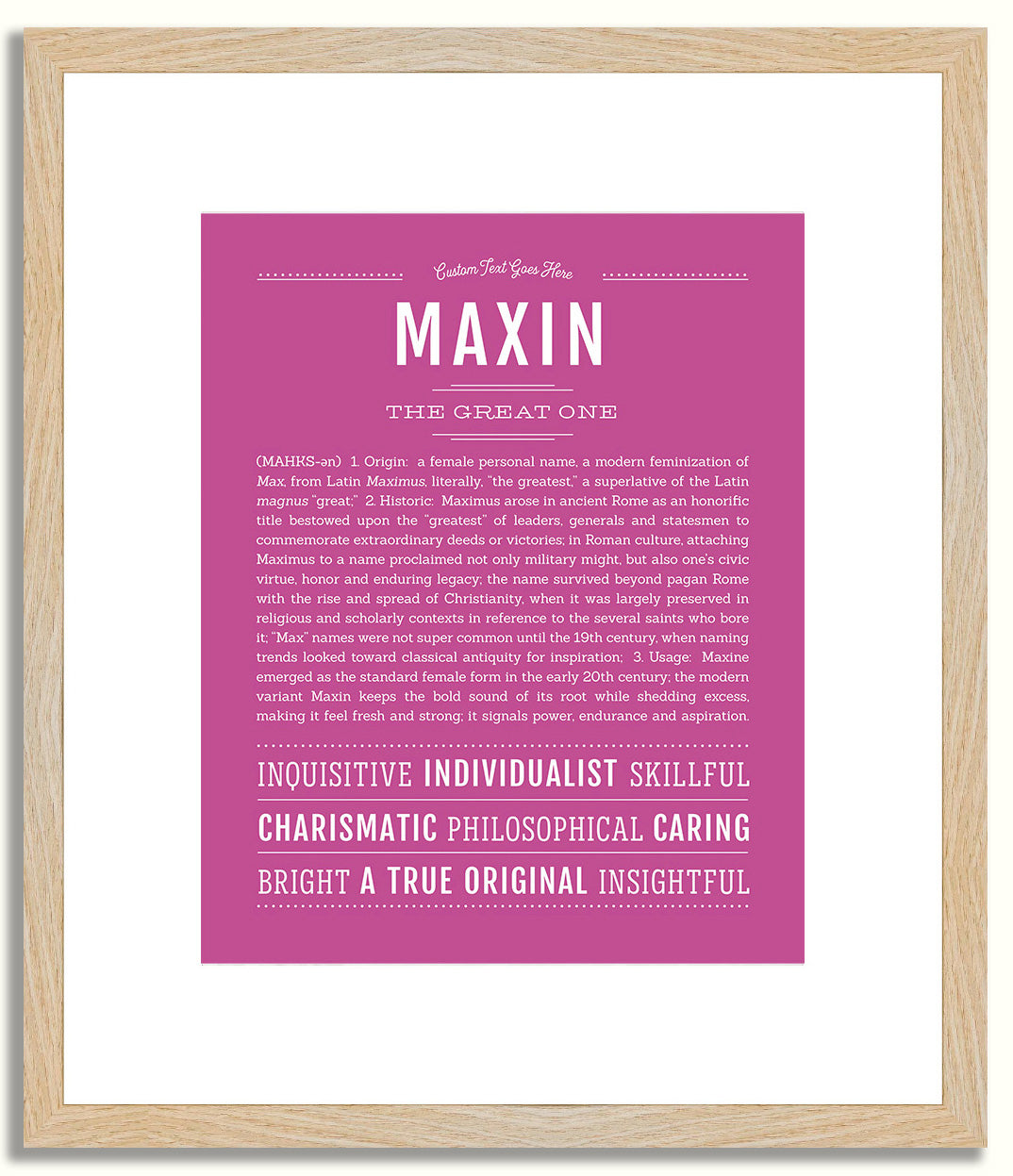 Maxin | Name Art Print