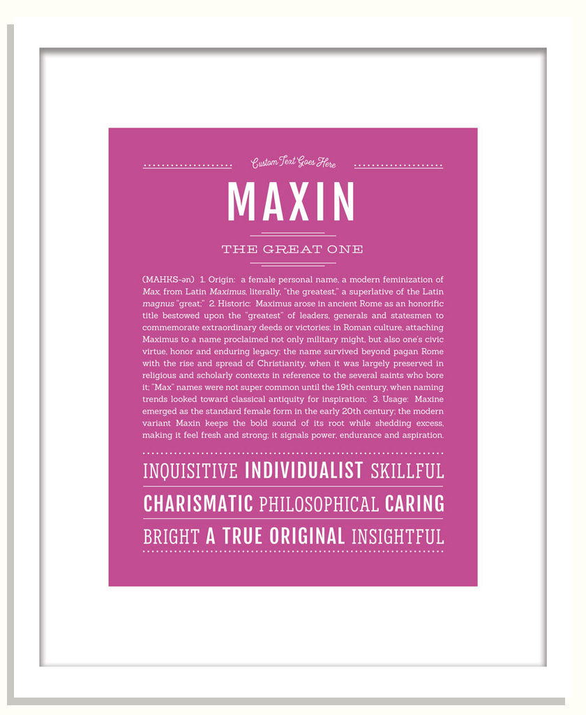 Maxin | Name Art Print