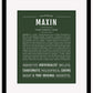 Maxin | Name Art Print