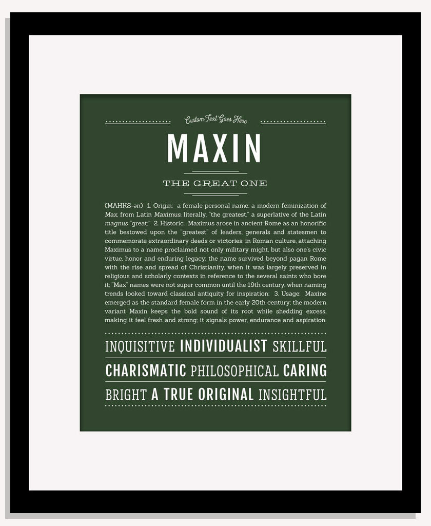 Maxin | Name Art Print