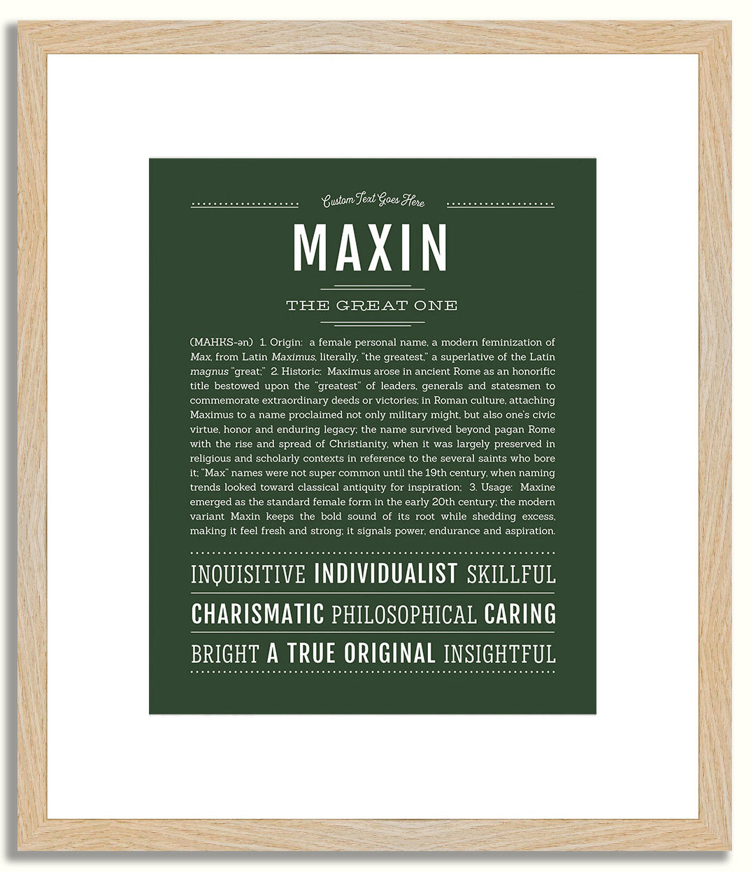 Maxin | Name Art Print