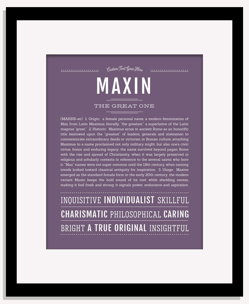 Maxin | Name Art Print