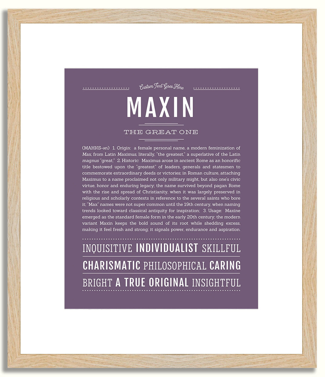 Maxin | Name Art Print