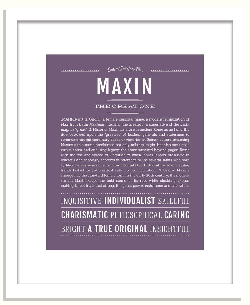 Maxin | Name Art Print