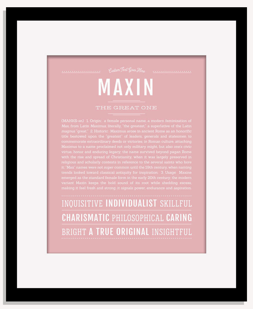 Maxin | Name Art Print