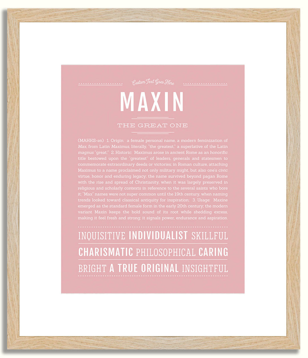 Maxin | Name Art Print