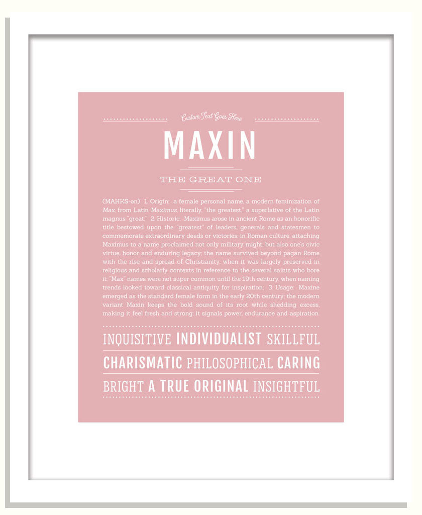Maxin | Name Art Print