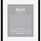 Maxin | Name Art Print
