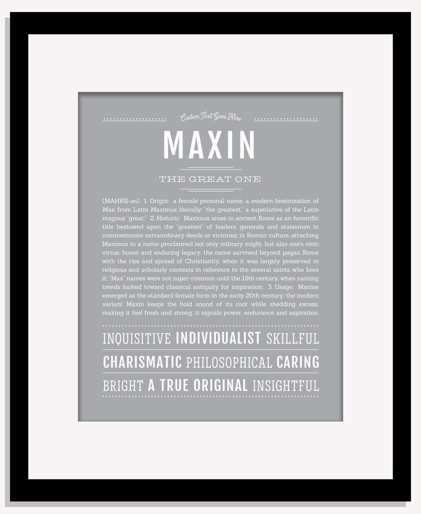 Maxin | Name Art Print
