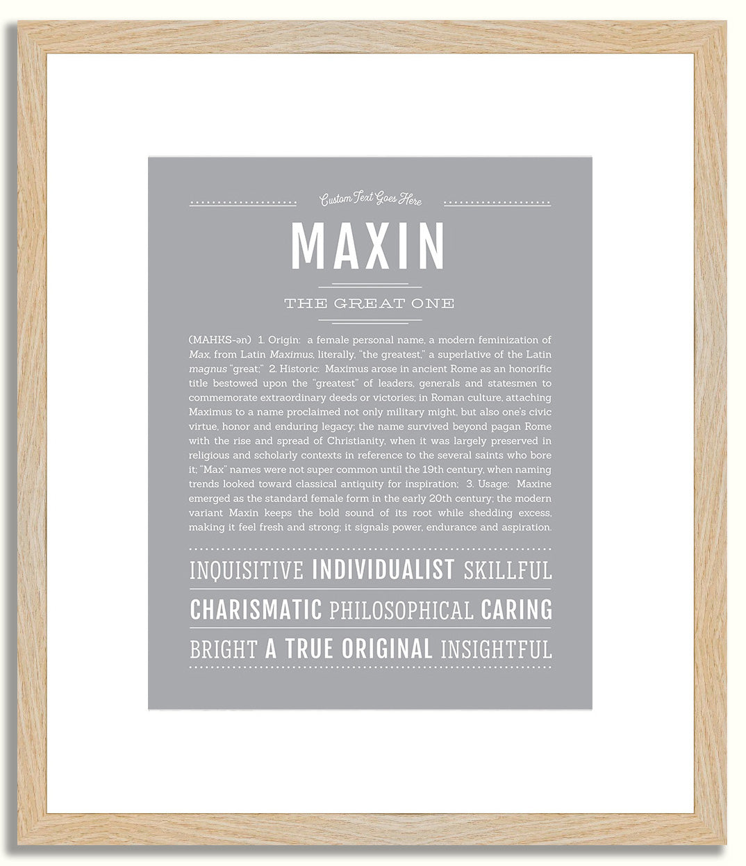 Maxin | Name Art Print