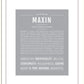 Maxin | Name Art Print