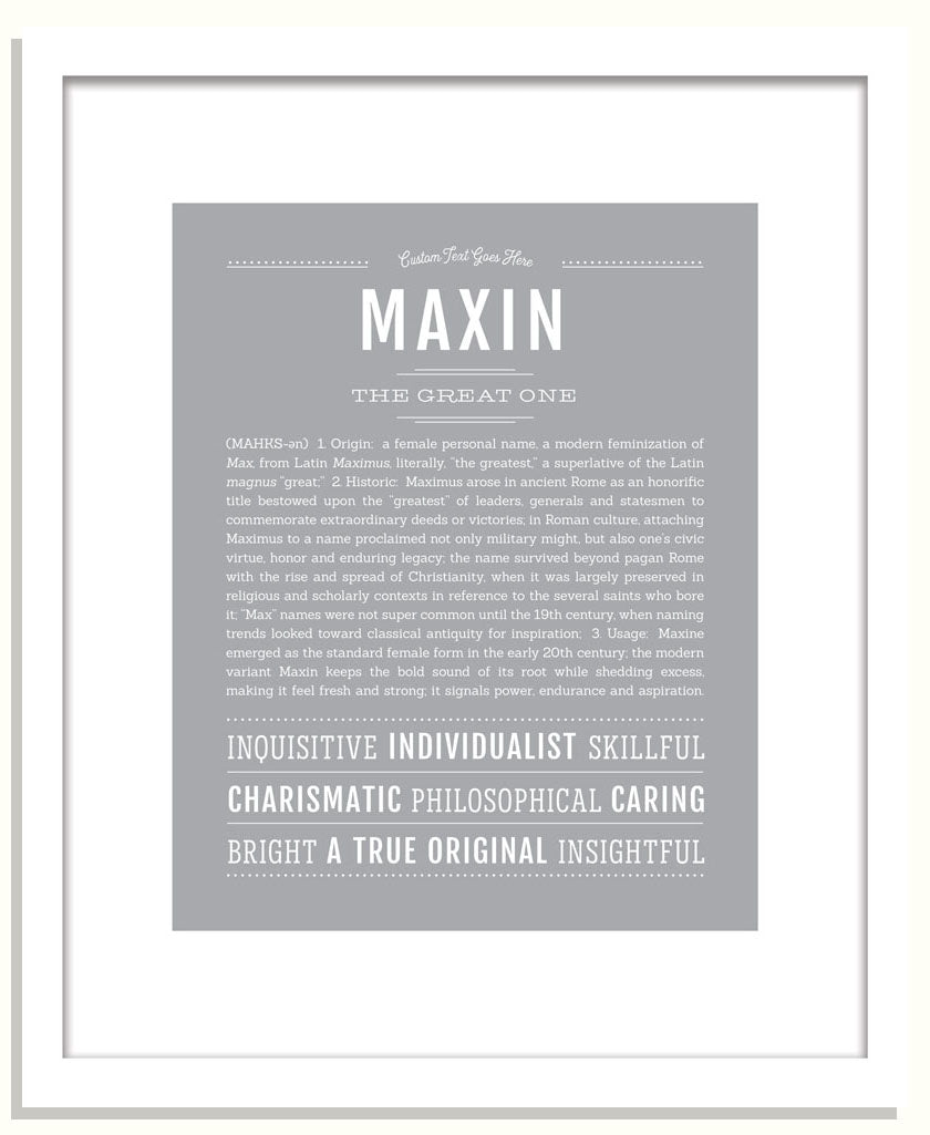 Maxin | Name Art Print