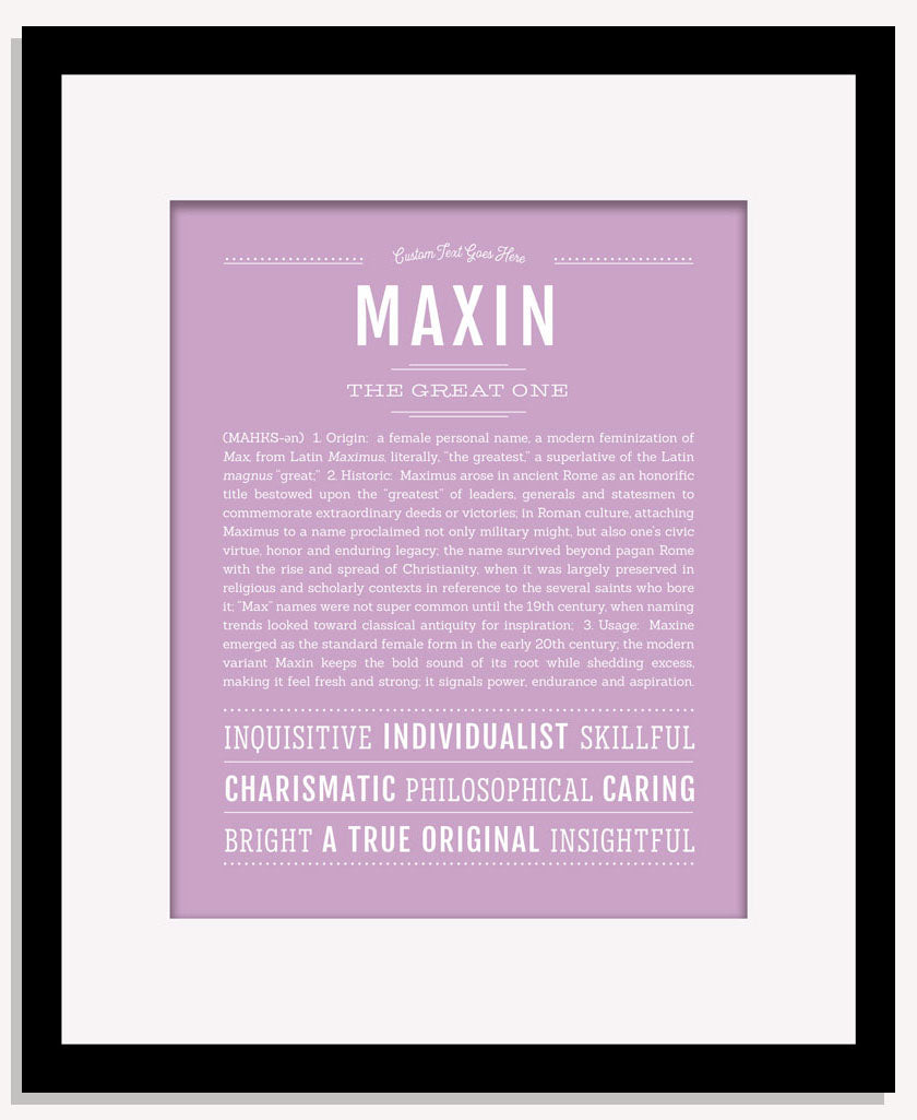 Maxin | Name Art Print