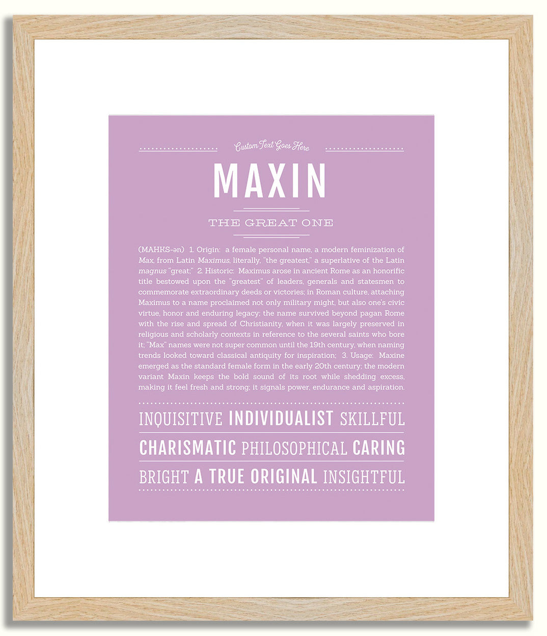 Maxin | Name Art Print