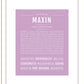 Maxin | Name Art Print