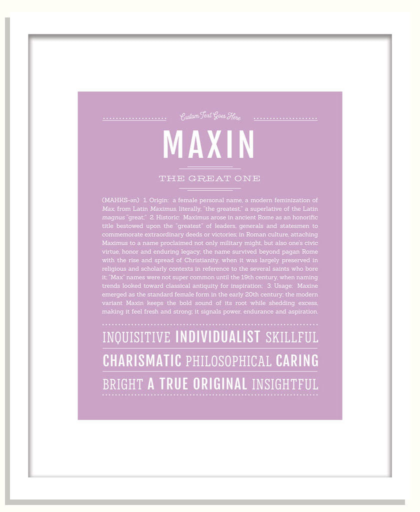 Maxin | Name Art Print