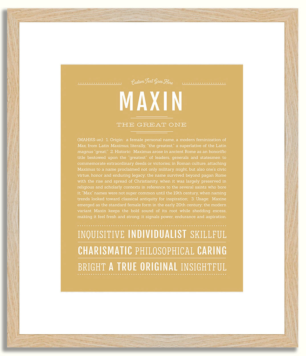 Maxin | Name Art Print