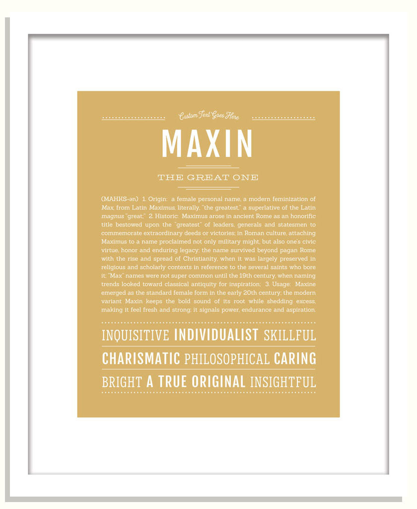 Maxin | Name Art Print