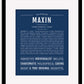 Maxin | Name Art Print