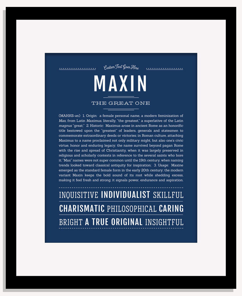 Maxin | Name Art Print