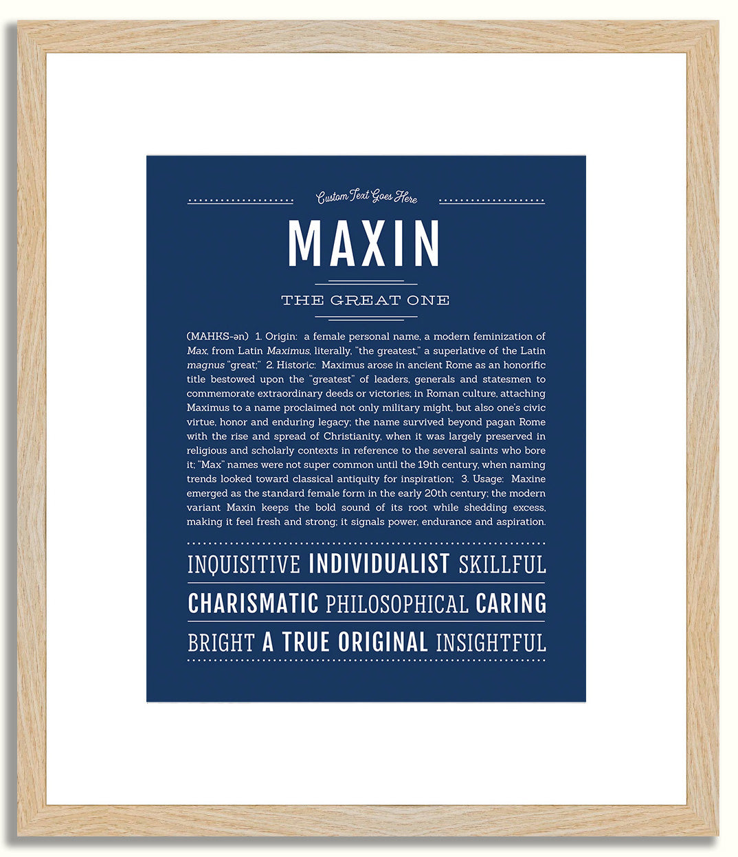 Maxin | Name Art Print