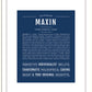 Maxin | Name Art Print