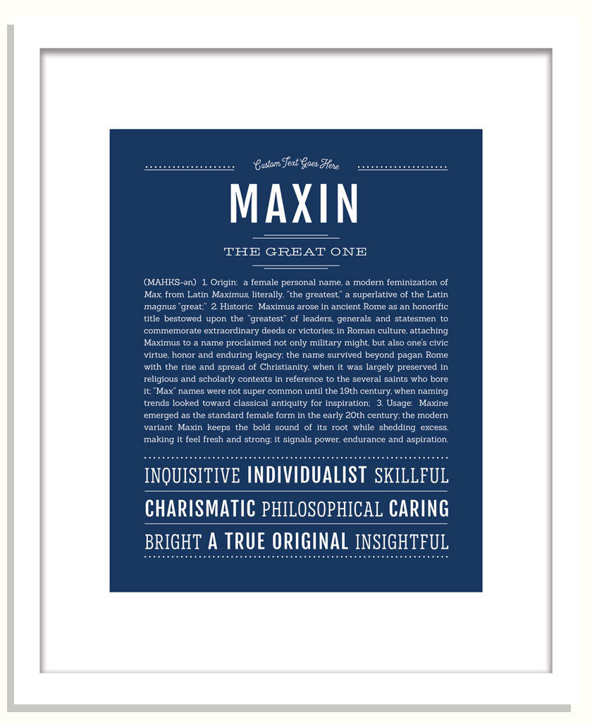 Maxin | Name Art Print