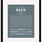 Maxin | Name Art Print