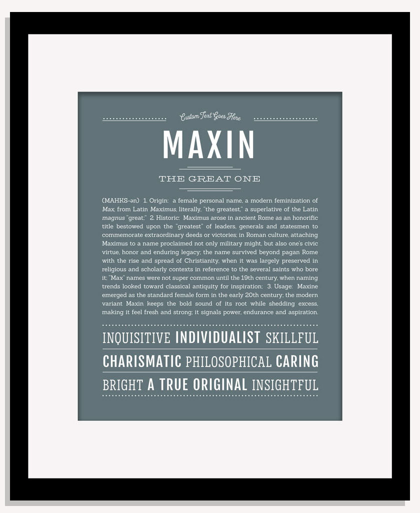 Maxin | Name Art Print