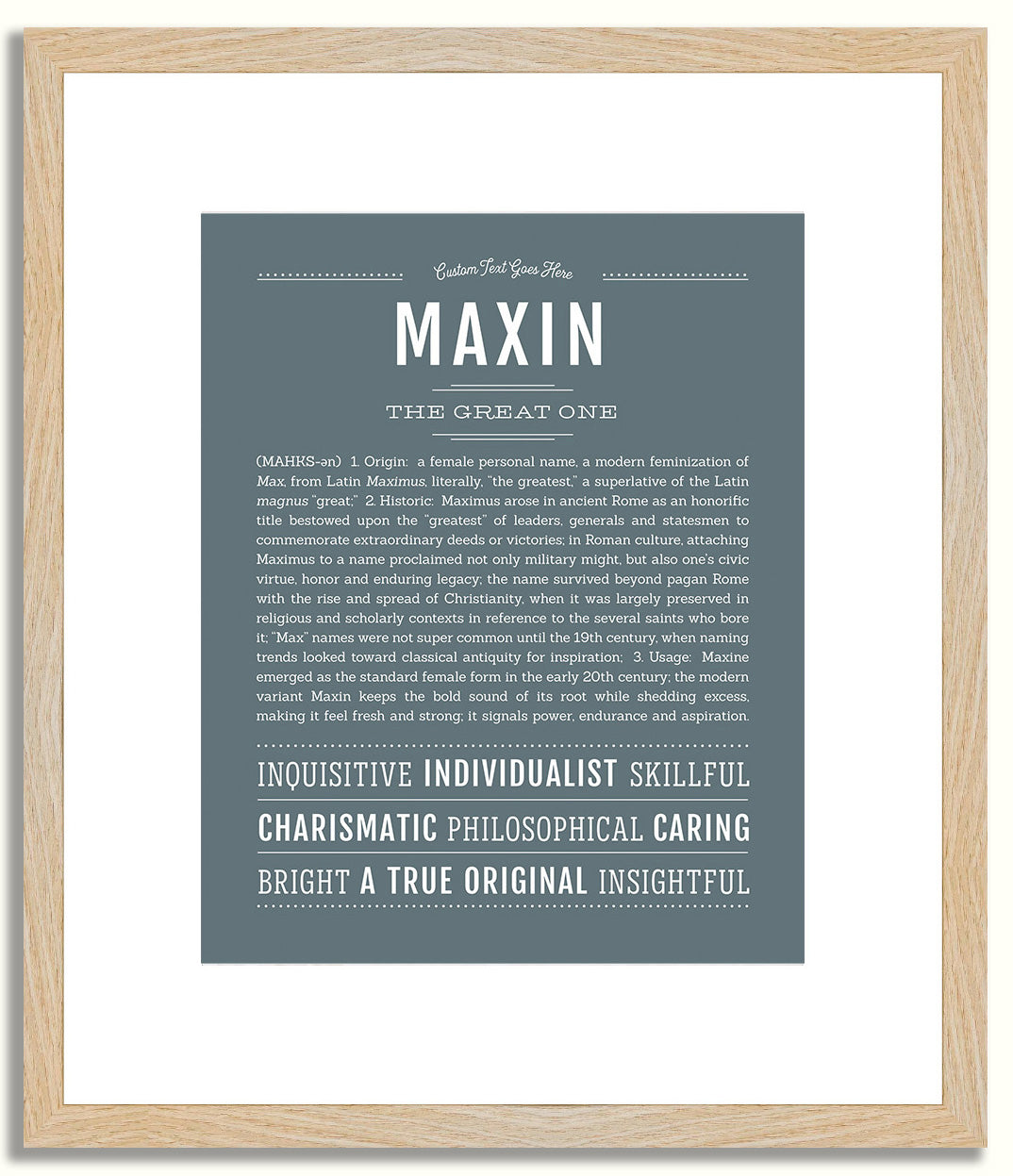 Maxin | Name Art Print