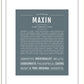 Maxin | Name Art Print
