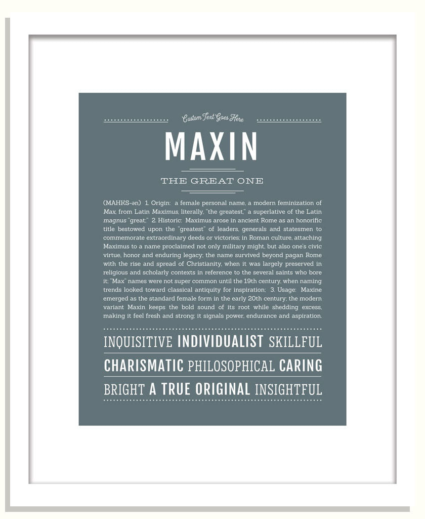 Maxin | Name Art Print