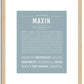 Maxin | Name Art Print
