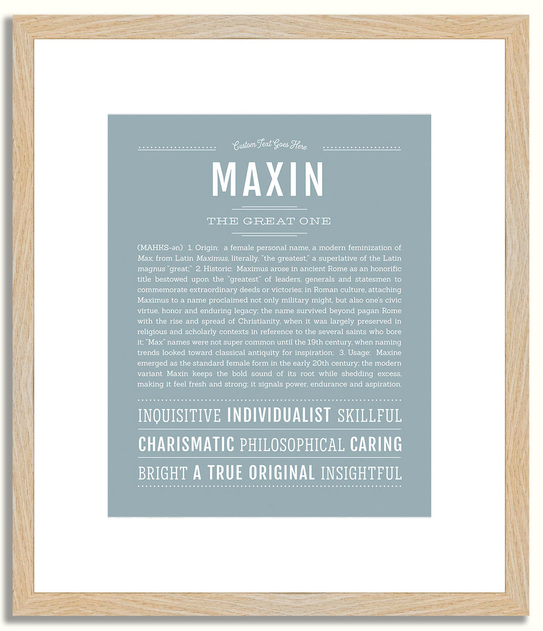 Maxin | Name Art Print