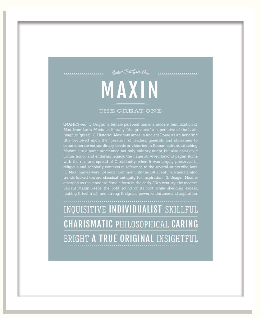 Maxin | Name Art Print