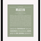 Maxin | Name Art Print