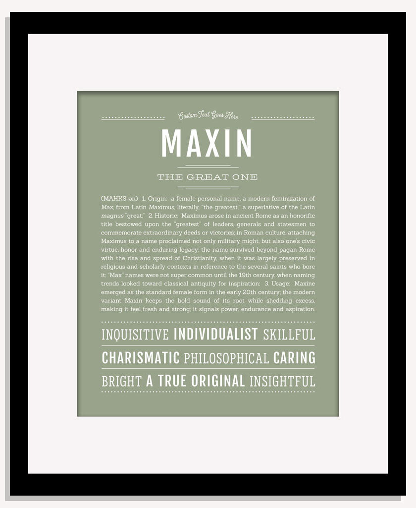 Maxin | Name Art Print