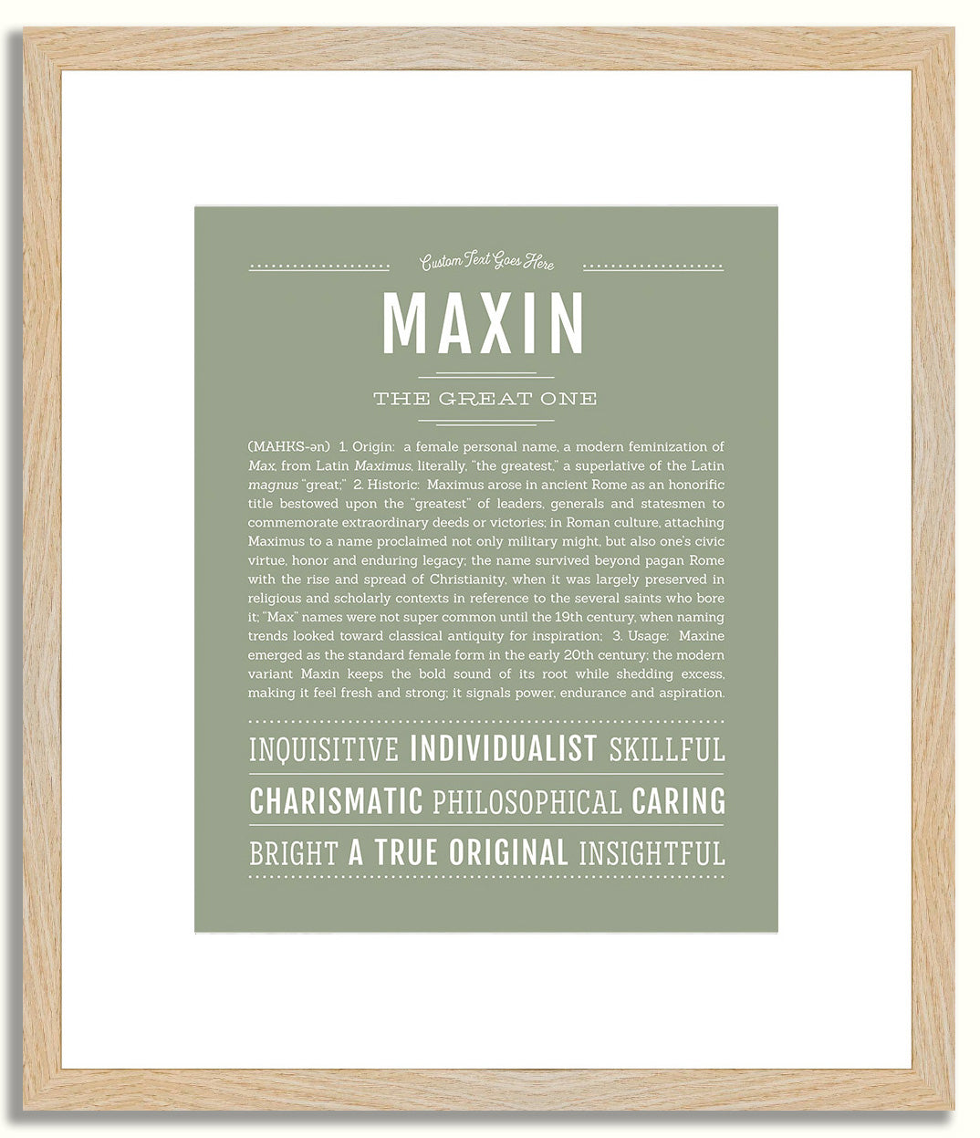 Maxin | Name Art Print