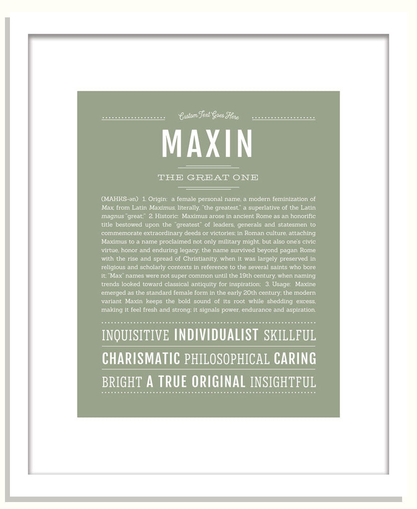 Maxin | Name Art Print