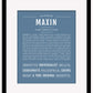 Maxin | Name Art Print