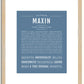 Maxin | Name Art Print