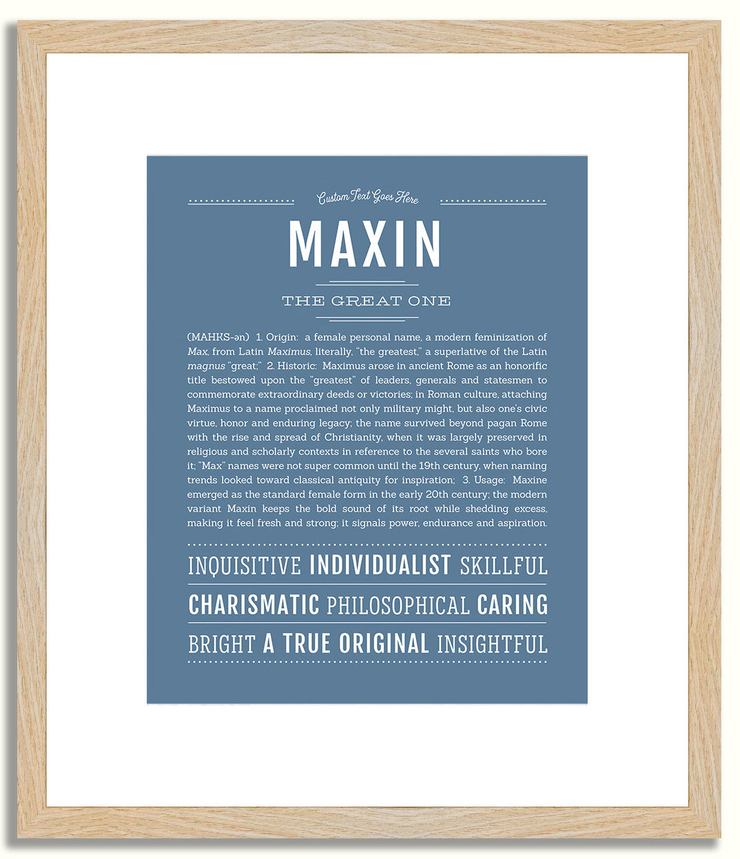 Maxin | Name Art Print