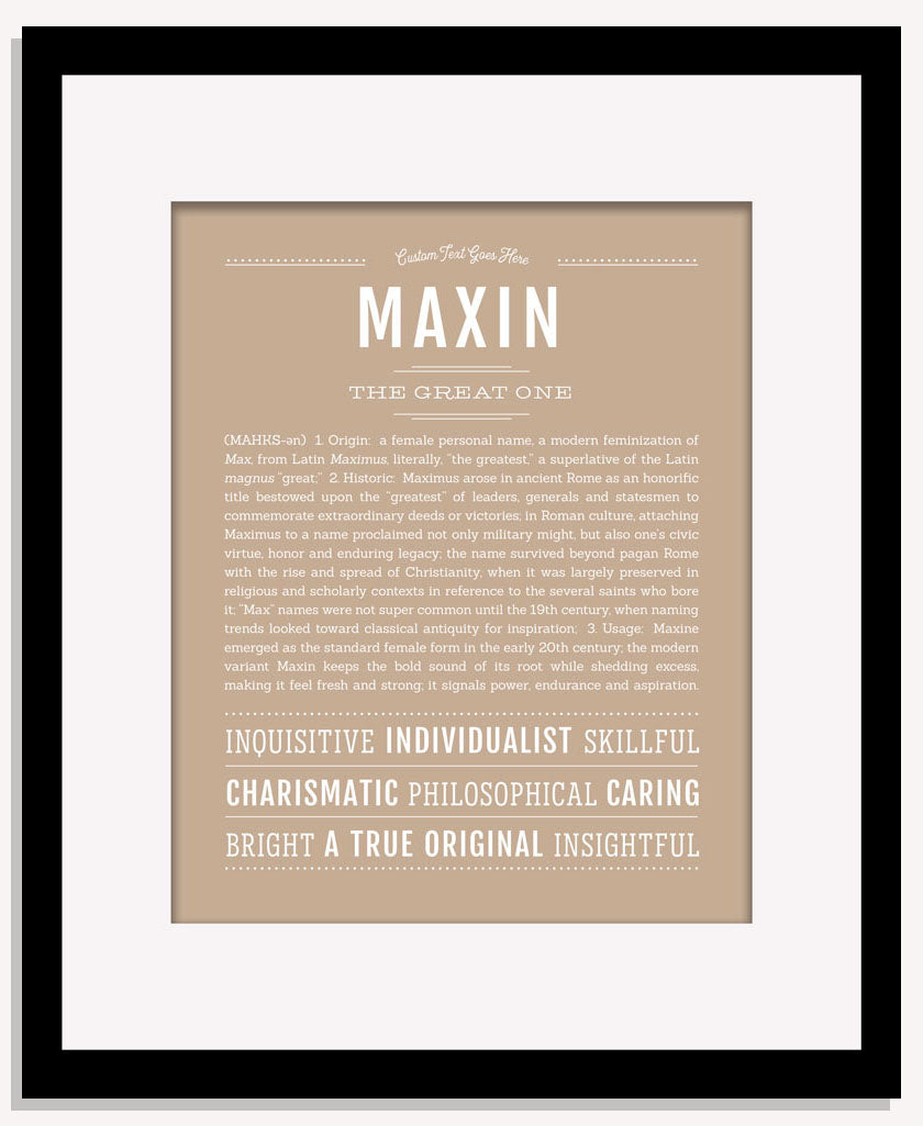 Maxin | Name Art Print