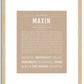 Maxin | Name Art Print